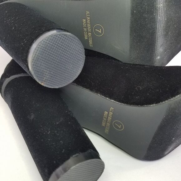 Franco Sarto A-Occela Women's Ankle Block Heel Pull on Olivr Green Suede Booties - Picture 9 of 9